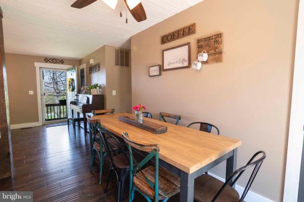 Dining room, Interior, Wood Texture Flooring
