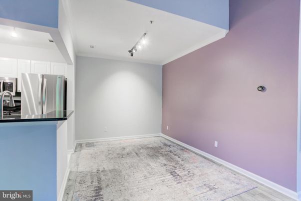 Empty room, Interior, Kitchen, Stainless Steel Appliances