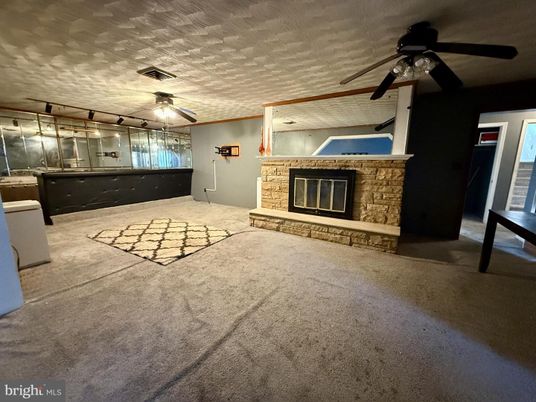 Empty room, Fireplace, Interior