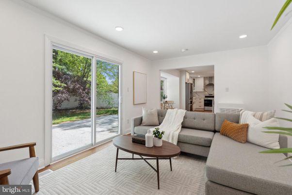 Interior, Kitchen, Living room, Recessed Lighting, Stainless Steel Appliances, Wood Texture Flooring