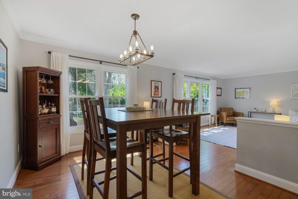 Chandelier, Dining room, Interior, Pendant Lights, Wood Texture Flooring