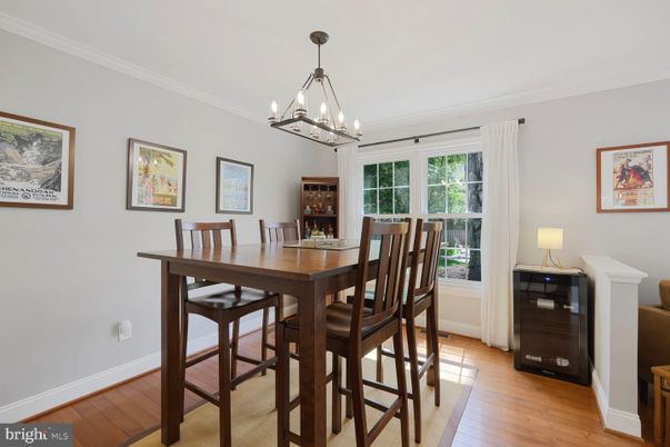 Chandelier, Dining room, Interior, Pendant Lights, Wood Texture Flooring
