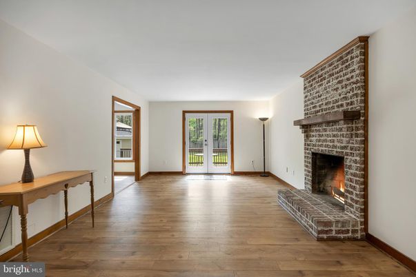 Fireplace, Interior, Wood Texture Flooring