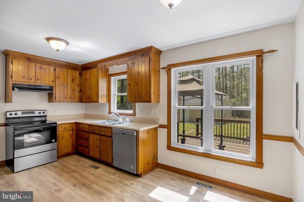 Interior, Kitchen, Wood Texture Flooring