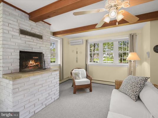 Fireplace, Interior, Stone Walls, Wooden Beams