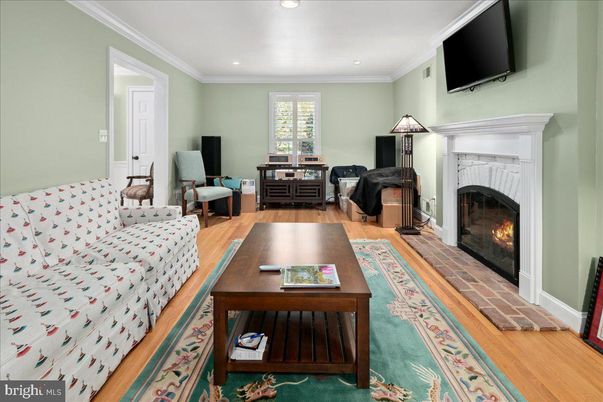Fireplace, Interior, Recessed Lighting, Wood Texture Flooring