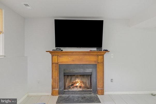 Fireplace, Interior, Wood Texture Flooring