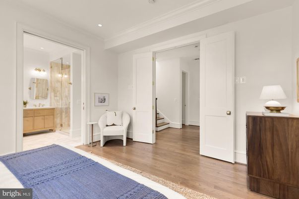 Bathroom, Glass Shower, Interior, Recessed Lighting, Wood Texture Flooring