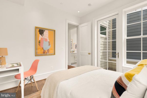 Bedroom, Home Office, Interior, Recessed Lighting, Wood Texture Flooring