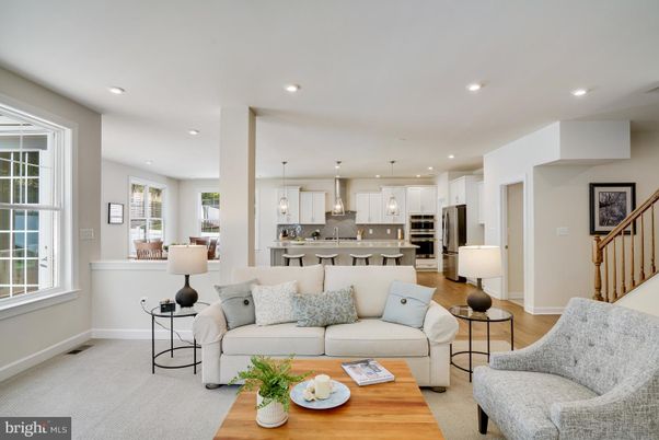 Interior, Kitchen, Living room, Pendant Lights, Recessed Lighting, Stainless Steel Appliances, Wood Texture Flooring