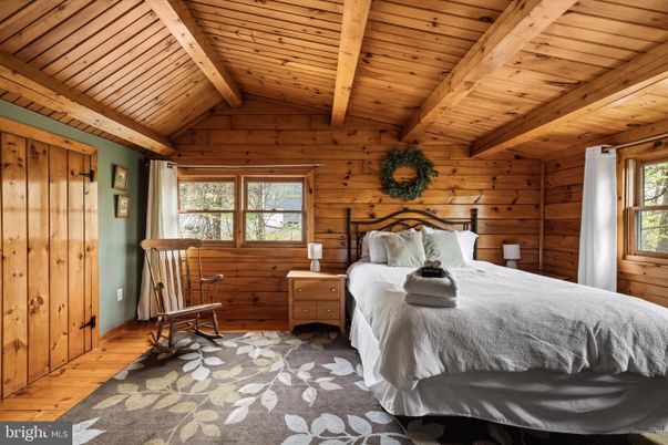 Bedroom, Interior, Wooden Beams, Wooden Ceilings, Wood Texture Flooring, Wooden Walls