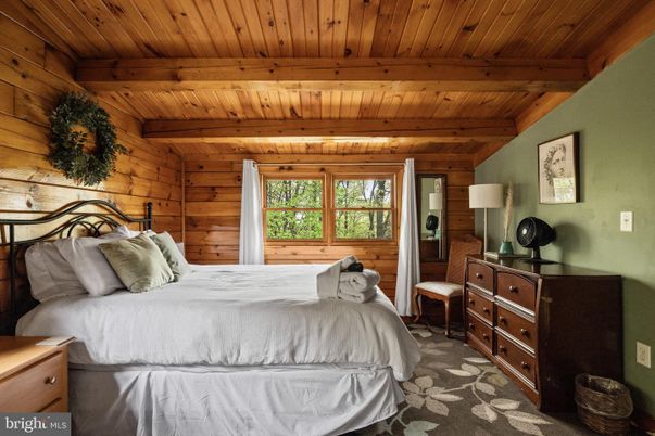 Bedroom, Interior, Wooden Beams, Wooden Ceilings, Wooden Walls
