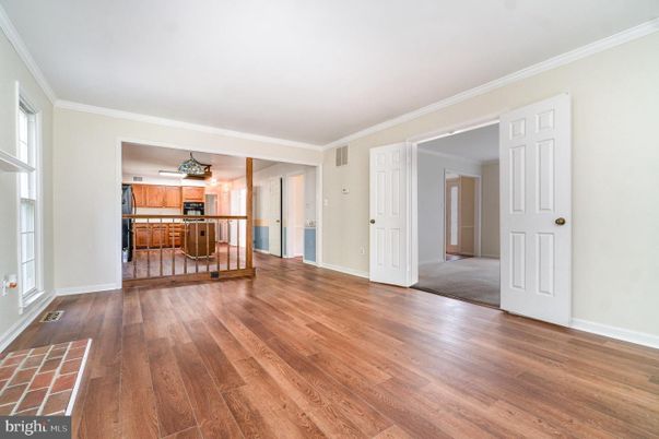 Empty room, Interior, Kitchen, Wood Texture Flooring