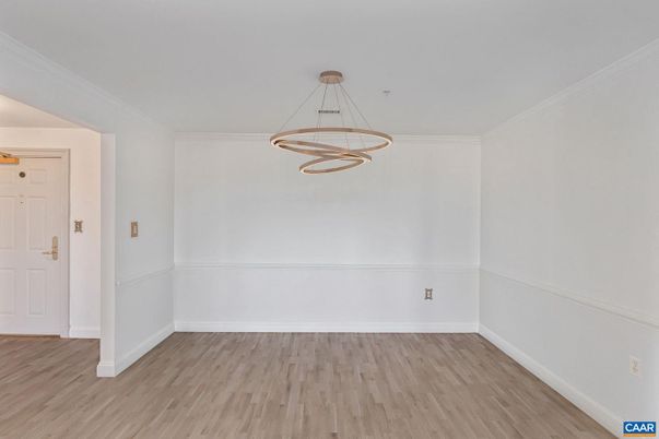 Empty room, Interior, Pendant Lights, Wood Texture Flooring