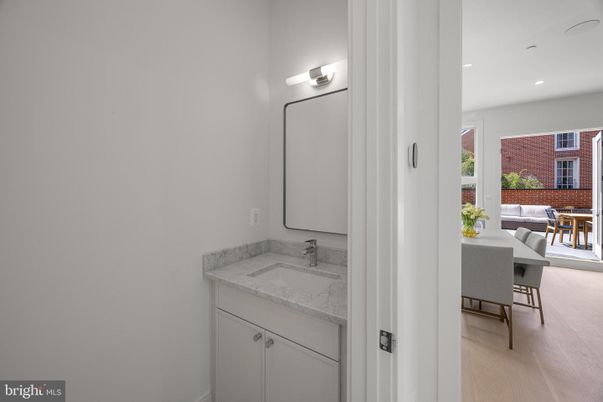 Bathroom, Dining room, Interior, Recessed Lighting, Wood Texture Flooring