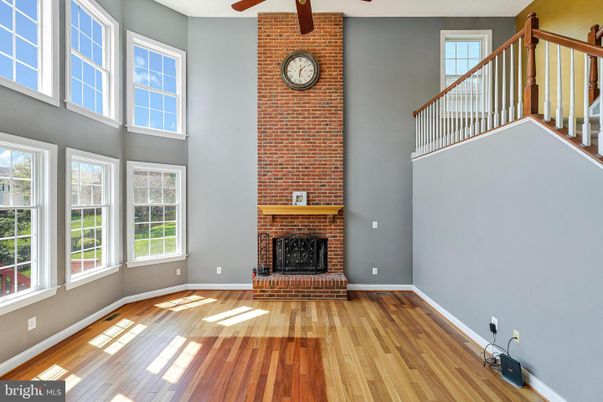 Fireplace, Interior, Stone Walls, Wood Texture Flooring