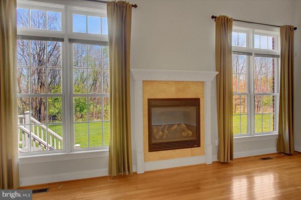Empty room, Fireplace, Interior, Wood Texture Flooring