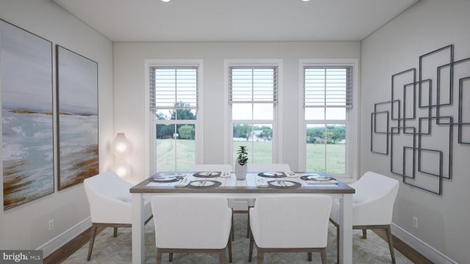 Dining room, Interior, Recessed Lighting