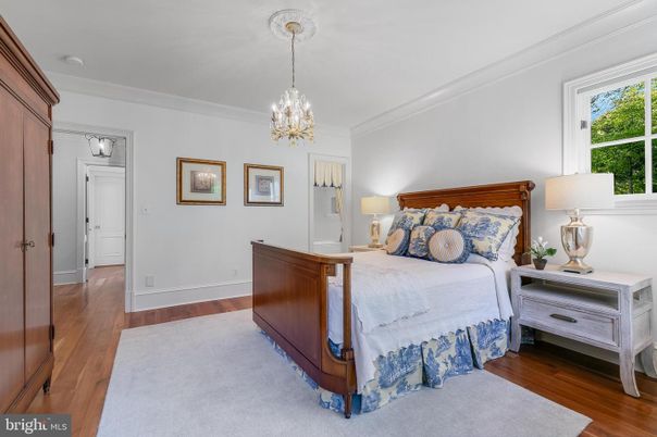 Bedroom, Chandelier, Interior, Wood Texture Flooring