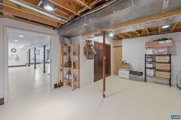 Interior, Stone Walls, Wooden Beams