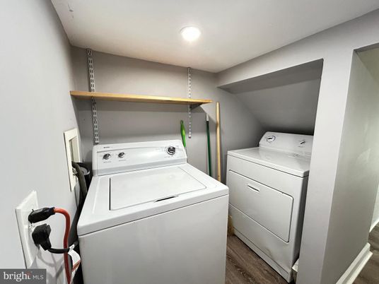Interior, Recessed Lighting, Utility Closets, Washer, Wood Texture Flooring