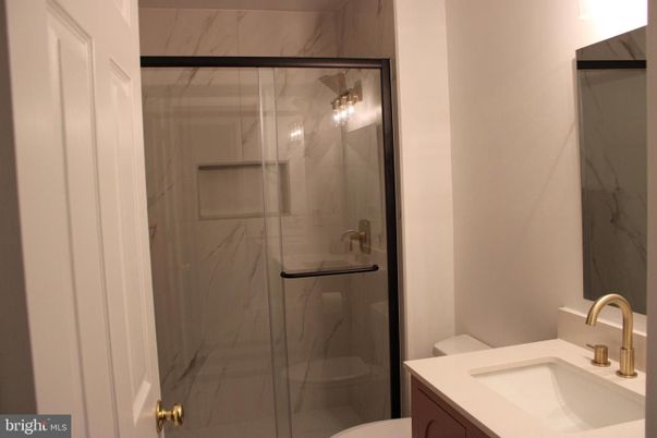 Bathroom, Glass Shower, Interior, Marble Walls