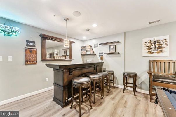 Interior, Pendant Lights, Recessed Lighting, Wood Texture Flooring