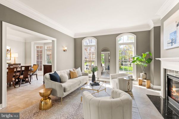 Dining room, Fireplace, Interior, Living room
