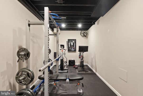 Fitness Equipment, Interior, Recessed Lighting