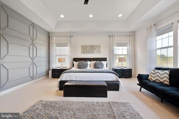 Bedroom, Interior, Recessed Lighting