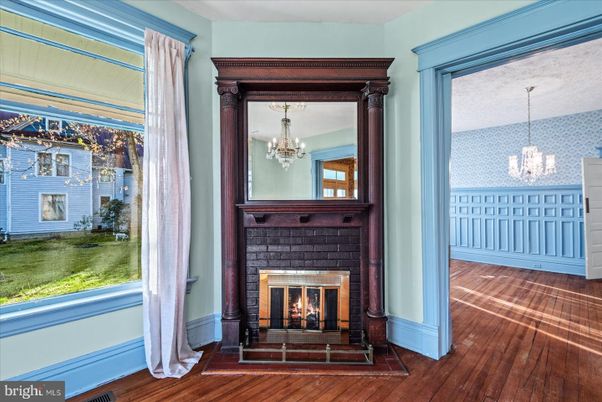 Chandelier, Fireplace, Interior, Pendant Lights, Wood Texture Flooring