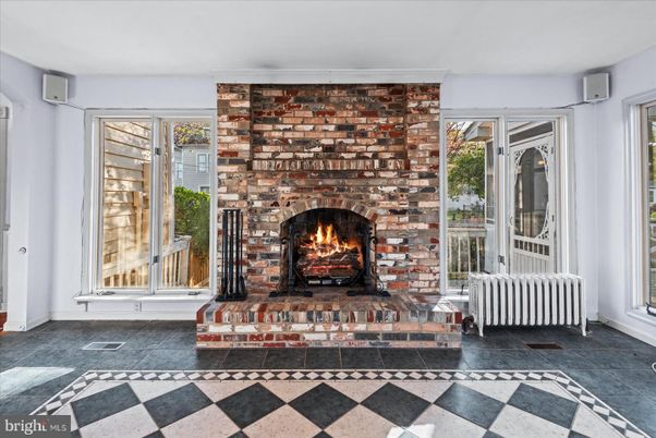 Fireplace, Interior, Stone Walls