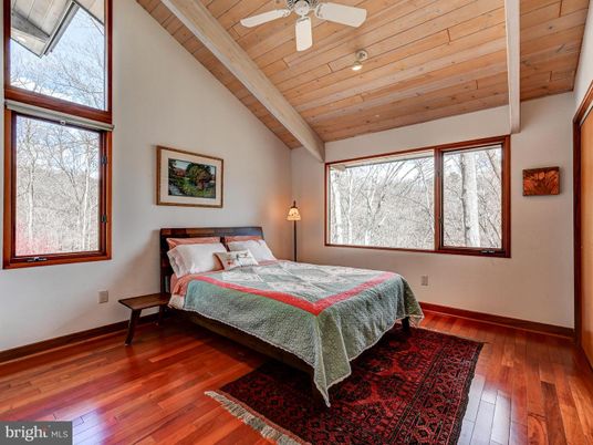 Bedroom, Interior, Wooden Beams, Wooden Ceilings, Wood Texture Flooring