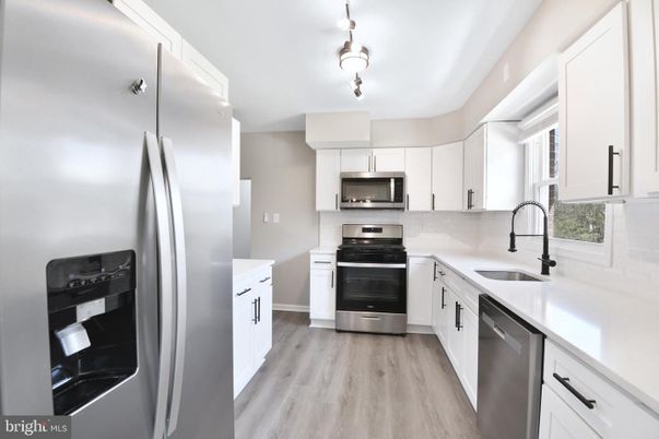 Interior, Kitchen, Pendant Lights, Stainless Steel Appliances, Wood Texture Flooring