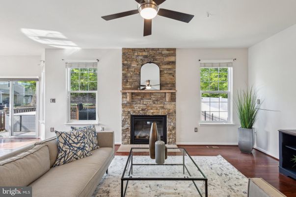 Fireplace, Interior, Living room, Stone Walls, Wood Texture Flooring