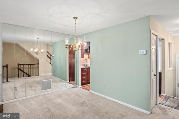 Chandelier, Empty room, Interior