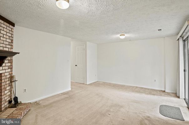Empty room, Fireplace, Interior