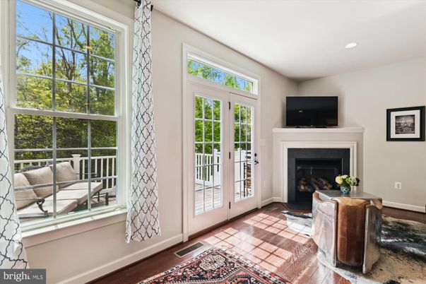 Fireplace, Interior, Recessed Lighting, Wood Texture Flooring