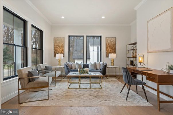 Home Office, Interior, Living room, Recessed Lighting, Wood Texture Flooring
