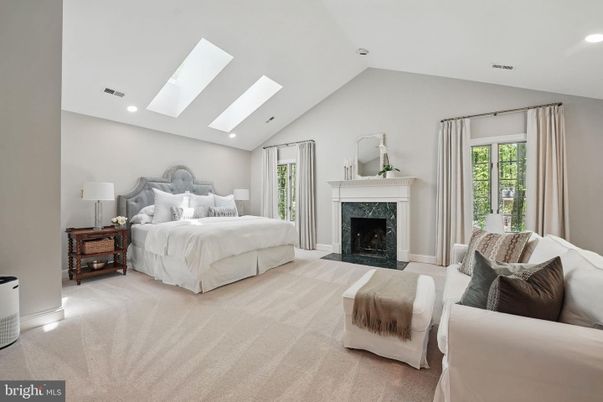 Bedroom, Fireplace, Interior, Recessed Lighting