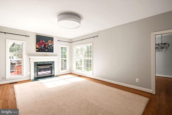 Empty room, Fireplace, Interior, Wood Texture Flooring