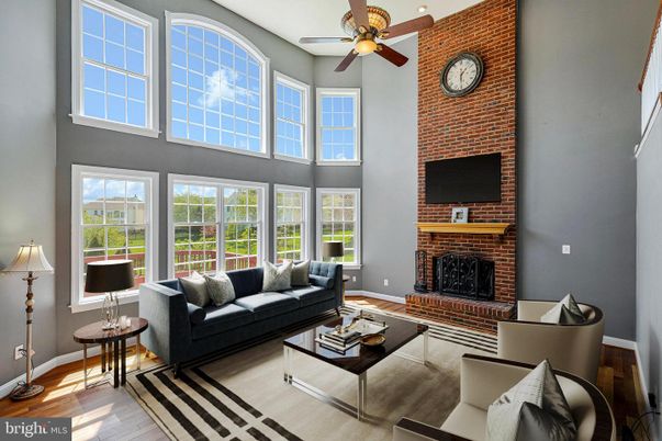 Fireplace, Interior, Living room, Stone Walls, Wood Texture Flooring