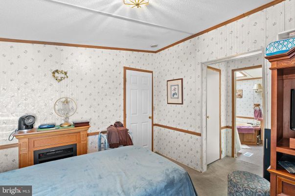 Bedroom, Fireplace, Interior