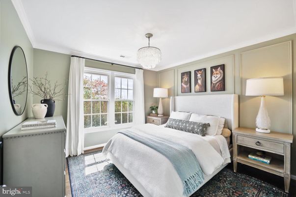 Bedroom, Chandelier, Interior