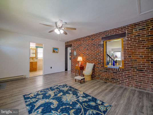 Interior, Stone Walls, Wood Texture Flooring