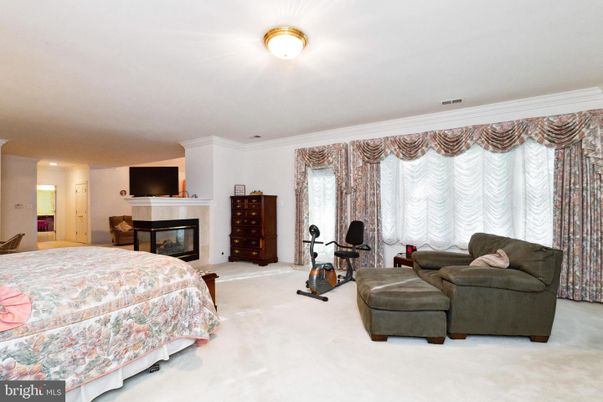Bedroom, Fireplace, Interior