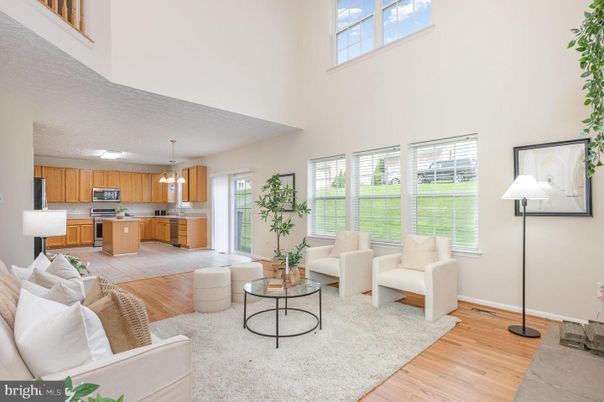 Interior, Kitchen, Living room, Pendant Lights, Stainless Steel Appliances, Wood Texture Flooring