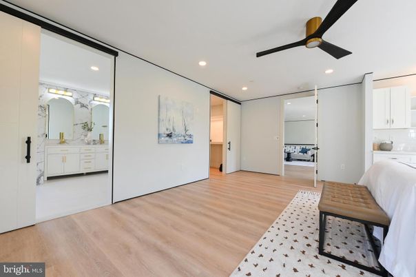Bathroom, Bedroom, Interior, Recessed Lighting, Wood Texture Flooring