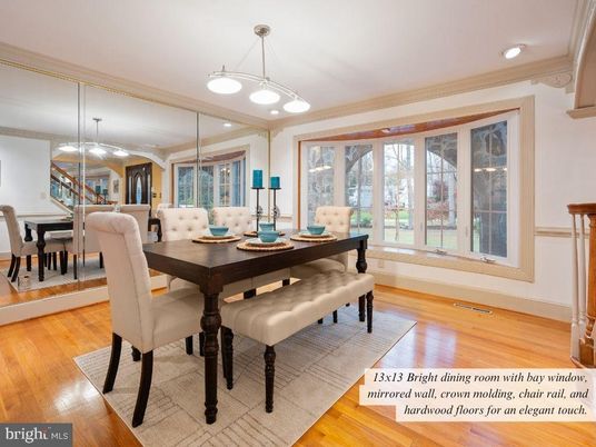 Dining room, Interior, Pendant Lights, Recessed Lighting, Wood Texture Flooring