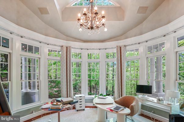 Chandelier, Home Office, Interior